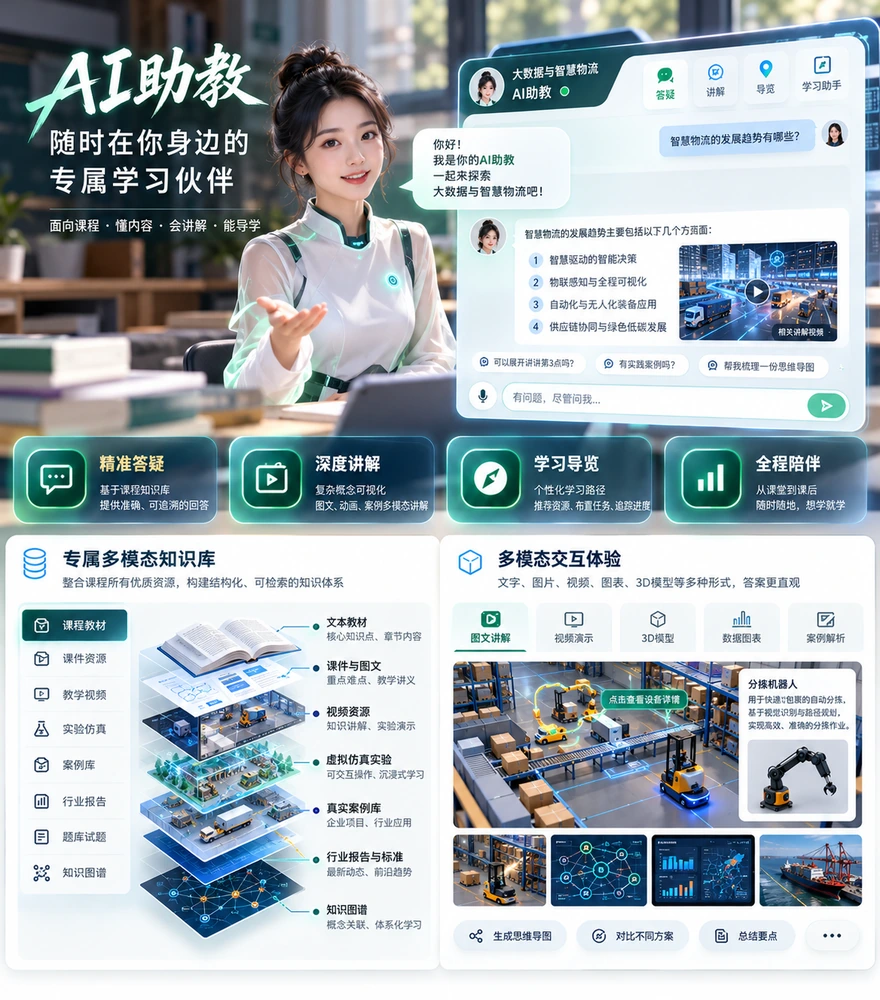 AI 助教形象与多模态知识库