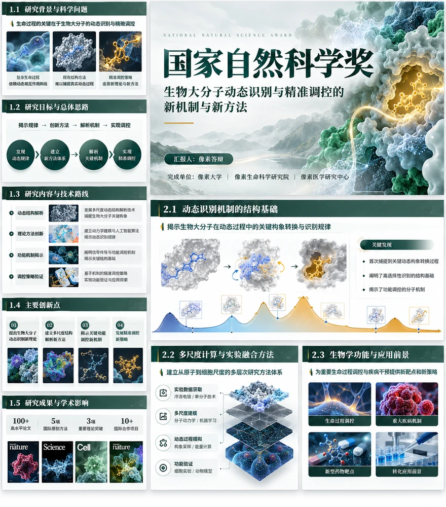 国家自然科学奖申报材料