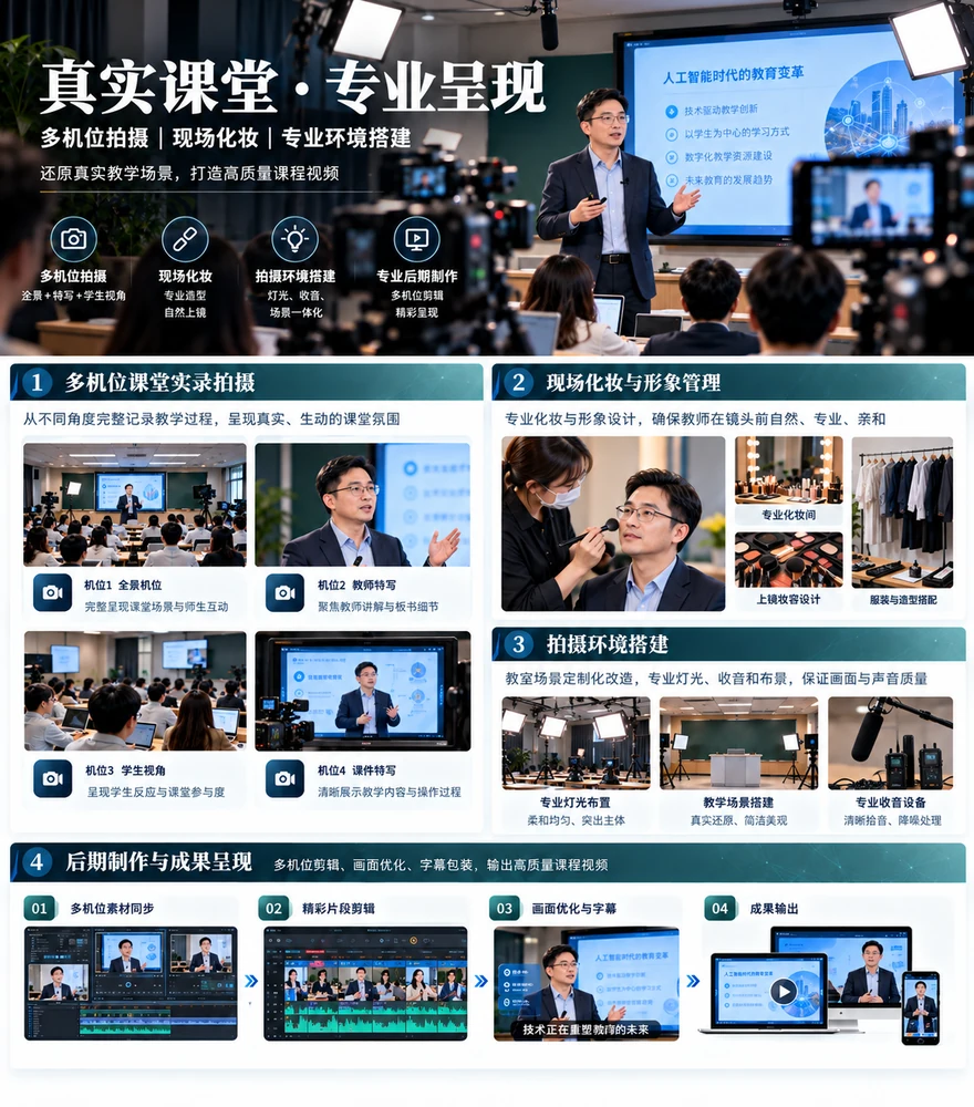 课堂实录多机位拍摄
